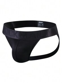 JOCKMAIL Men Breathable Sexy Sports Briefs - Black - View 4