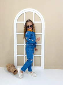 Young Girls Sets - 藍色 - 查看 3