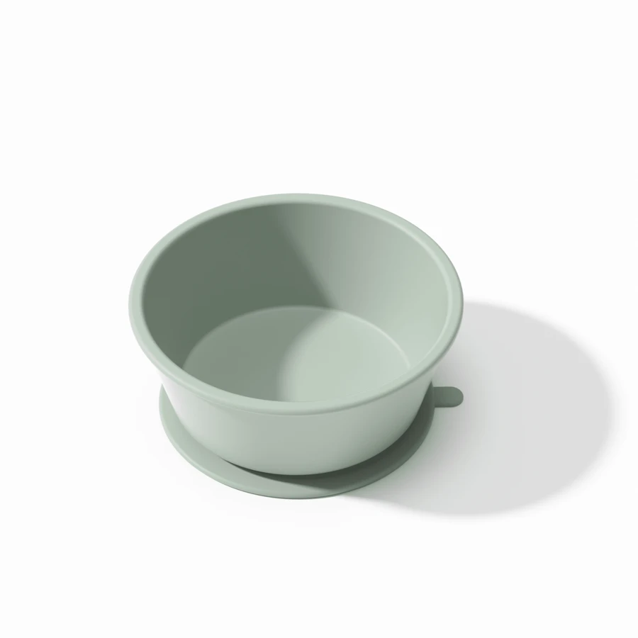 1pc Baby Silicone Bowl From Denmark, Ideal For Feeding Use - Cadet Blue - View 1