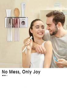 J'ai des porte-brosses à dents pour la décoration de salle de bain avec distributeur de dentifrice, 2 tasses porte-brosse à dents montées au mur, accessoires de salle de bain, décoration d'automne, rentrée scolaire