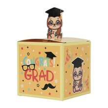 24 Piezas Cajas De Recuerdos De Fiesta De Graduación Para Niños, Cajas Pequeñas De Felicitación Para Graduados Con Diseños De Animales Lindos Hechas De Cartón Para La Fiesta De Graduación De La Escuela Primaria Y De Kindergarten De La Clase De 2024 - Multicolor - Ver 7
