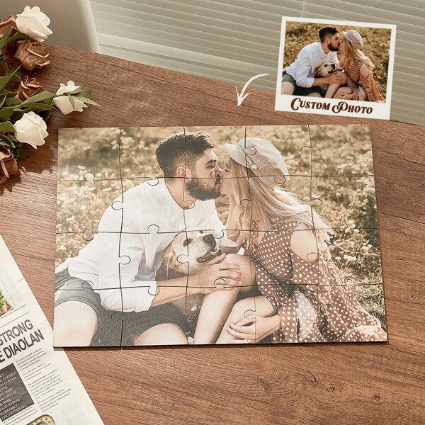 1 conjunto de quebra-cabeça de foto personalizado, quebra-cabeça personalizado, melhores presentes para casais, quebra-cabeça para adultos, presentes de aniversário, quebra-cabeça de fotos, presentes para ela ou para ele, ideal para o dia das mães, dia dos pais, aniversários ou datas comemorativas, presentes para mãe, pai, namorado, namorada, esposa, marido, decoração de quarto, quebra-cabeça para adultos, quebra-cabeça de imagem personalizado, quebra-cabeça de foto personalizado, multifuncional, reutilizável, ornamental, requintado, elegante, adorável, colorido, fofo, engraçado, personalizado, personalizado, único, presentes ideais para ela, presentes ideais para ele, para aniversários, para aniversários