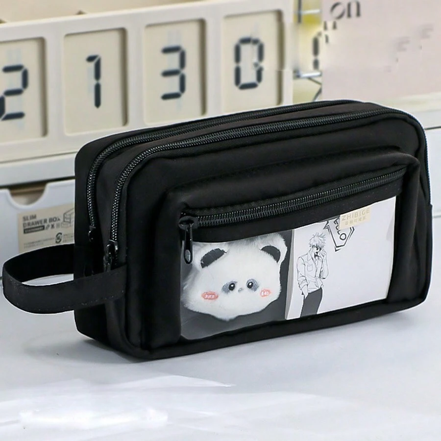 1入組男女生文具鉛筆盒，小學生文具盒，中學生筆袋文具袋Gojo - 彩色 - 查看 1