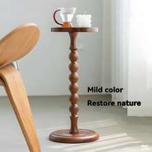 1 件现代简约木质边桌，适用于沙发或咖啡桌，独特的形状和实用的表面，非常适合打造舒适的家居装饰，咖啡角桌适合家居装饰、礼品、派对和季节性庆祝活动 - Natural Oak - 查看 10