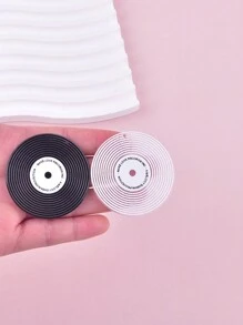 10 Pièces Accessoires De Bricolage Pour Collier, Boucles D'oreilles Et Pendentif De Bijoux En Acrylique De Style Disque Vinyle À La Mode En Couleur Mélangée Pour Femmes - enregistrer - Voir 5