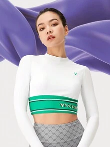 VECTOR MOTION 女士長袖運動型游泳衣頂部，快幹透氣防曬保守，非常適合浮潛、衝浪、海灘游泳等活動 - 查看 6