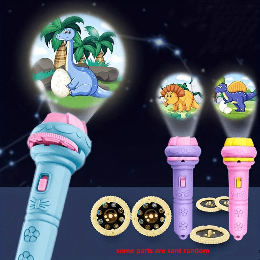 Ilumina Las Vacaciones De Tu Hijo Con Este Divertido Proyector Linterna Juguete - ¡perfecto Para Cumpleaños Y Navidad! (accesorios Incluidos Al Azar) - Verde - Ver 1