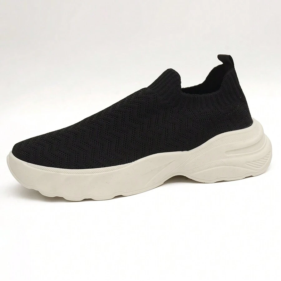 Women Wedge Sneakers - 黑色 - 查看 1
