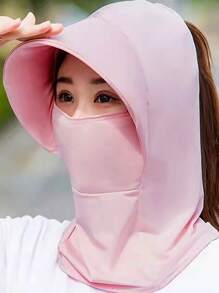 1 Stück Sommer Neues Viskose Sonnenschutz Gesicht-maske, Leichtes Atmungsaktives Tragbares Brillen Uv-schutzatmungsaktiver Golf Sonnenschutz Gesichtsmaske Für Männer Und Frauen - Eisseidenhals- Und Gesichtsschutz Für Sommersportartensommer Einzelstück Schal Großer Rand Sonnenhut Sonnenschirm Gesichtsbedeckung Abnehmbare Gesichtsmaske Sonnenhut Frauen Hut, Feder Sommer Gesichtsschutz Sonnenhut, Fahren Großer Rand Schnell Trocknender Stoff Sonnenschutz Hut Bleiben Sie Kühl Und Stylisch: Sommer Dekor Eimerhut Mit Mesh-hohlraum Breite Krempe Sonnenschirm Neuer Sonnenschutz Hut Frauen Maske Radfahren Outdoor Sonnenhut Strandhut, Uv-schutz Bindung Pferdeschwanz Eis Gefühl Sonnenschirm Hut, Frauen Sommer Radfahren Gesichtsmaske Outdoor Sonnenschutz Sonnenhut