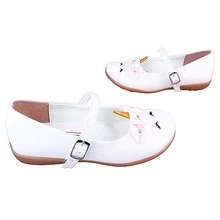 Zapatos Para Niña De Unicornio Con Flores Flats De Tipo Piel Para Niña Princesa Zapatillas De Tornasol Ajuste De Hebilla 01-B - Blanco - Ver 3