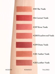 JOOCYEE ESSENCE MATTE ROUGE 208 Peachwood Nude ACABADO MATE DE TERCIOPELO DE LARGA DURACIÓN - 208 caoba desnuda - Ver 9