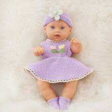 12 英寸婴儿娃娃柔软硅胶逼真重生娃娃，可陪伴、睡觉、安抚 - 彩色 - 查看 15