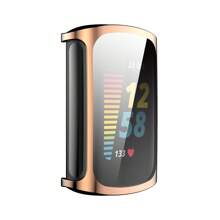 Carcasa Protectora Para Fitbit Charge 5/charge 6, Cubierta Completa De Tpu Con Electrochapado, Carcasa Resistente A Caídas Y Arañazos Para Reloj - Unitalla - Ver 5