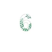 1pc Numbers 0-9 Floral Leaf Acrylic Table Modern Style Wedding Table Number Card Seat Cards For Engagement Wedding Party Supplies,Christmas - Green - View 6