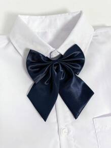 1pc Unisex Solid Color Bow Tie, Suit Necktie, Uniform Tie, Campus/Formal Wear Accessory, Back To School Season - Multicolor - View 15