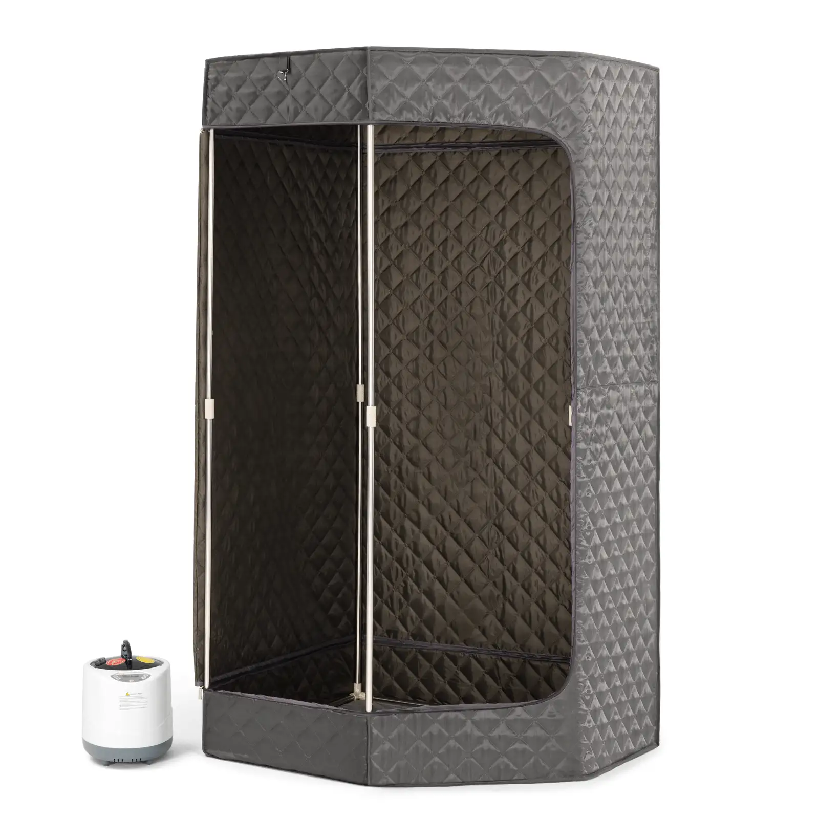 COSVALVE Portable 4L 1600W Full Size Steam Sauna Personal Home Spa Indoor W/ Remote,Chair - Grey - View 3