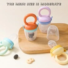 Mordedor Para Bebé Con Forma De Fruta Y Verdura, Chupete De Silicona Para Beber Agua, Comer Frutas Y Verduras - Amarillo - Ver 4