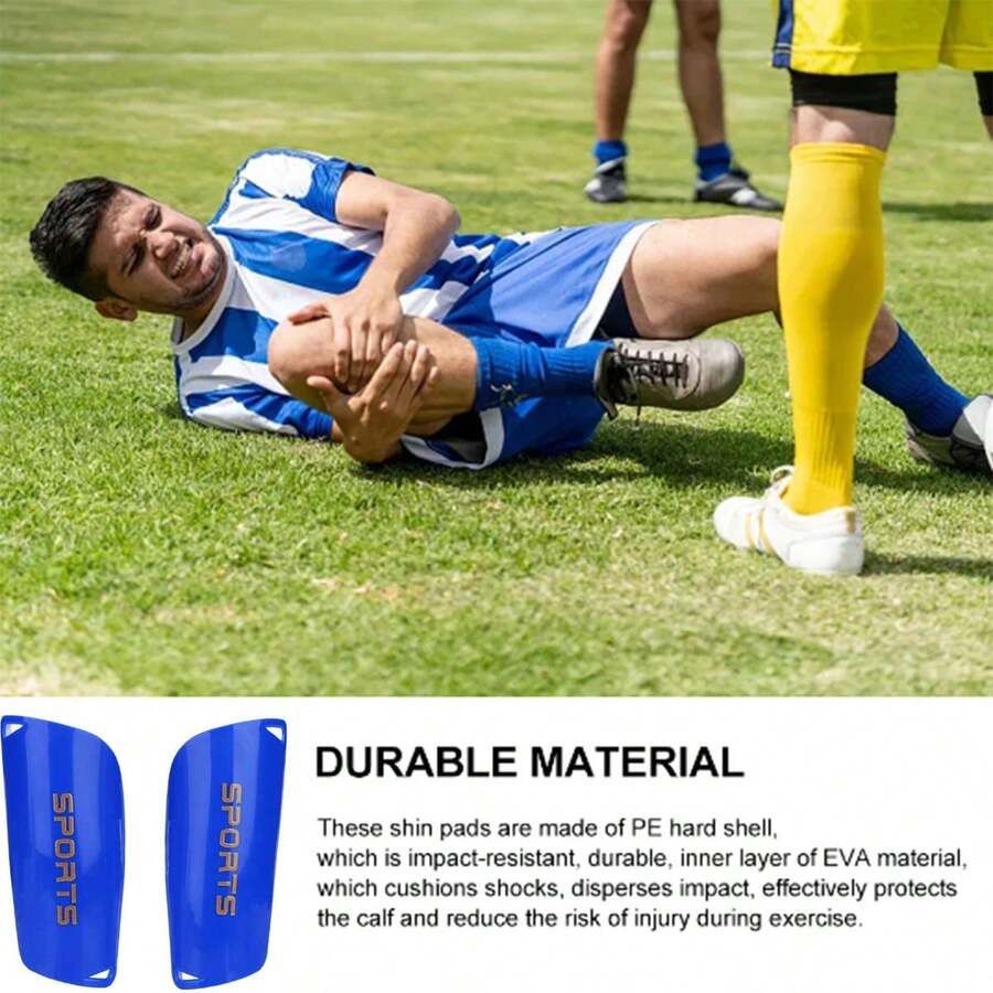 2024 1 đôi Bóng đá Bảo vệ ống chân , Và Bảo vệ ống chân Đối với Người lớn Nam Và NỮ Đối với Bóng đá Trò chơi , EVA Cái đệm Sự bảo vệ Giảm bớt - Màu xanh lam - Xem 1
