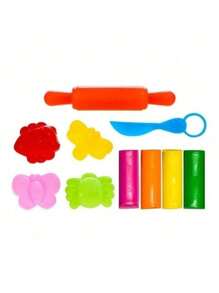 Brinquedo Massinhas Modelar Infantil Divertida  Forminhas - Rosa Bebê - Visão 5