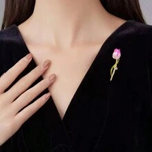 1 Miếng Phong cách Nhật  Thanh lịch Tím Hoa uất kim hương Trâm cài , Cao-kết thúc Phụ kiện Đối với Bộ đồ Và , NỮ - Màu tím - Xem 5