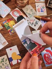 12 Books 600 Sheets Post-Modernism Style Ins Style Fashionable Abstract Art Minimalist Scrapbook Journal Diy File Folder Back To School - Multicolor - View 7