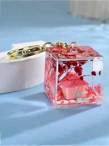 1 件隨機挑選沙漏油瓶吊墜,適合七夕節,情侶鑰匙扣,背包配件,汽車裝飾,小禮品批發 - 彩色 - 查看 1