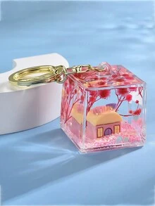 1 件隨機挑選沙漏油瓶吊墜,適合七夕節,情侶鑰匙扣,背包配件,汽車裝飾,小禮品批發 - 彩色 - 查看 9