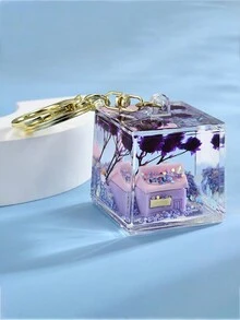 1 件隨機挑選沙漏油瓶吊墜,適合七夕節,情侶鑰匙扣,背包配件,汽車裝飾,小禮品批發 - 彩色 - 查看 6