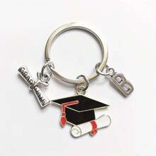 Llavero colgante de aleación de graduación de doctorado, regalo de graduación de bachiller, regalo de último año de secundaria, accesorio de coche, dije para bolso, recuerdo escolar