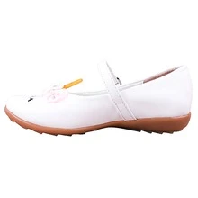 Zapatos Para Niña De Unicornio Con Flores Flats De Tipo Piel Para Niña Princesa Zapatillas De Tornasol Ajuste De Hebilla 01-B - Blanco - Ver 7