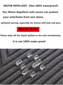 1pc Elastic Thick Sofa Cushion Cover, Dark Grey Anti-Splash All-Inclusive Four Seasons Universal Sofa Cover, Dustproof And Dirt-Resistant, Machine Washable, Suitable For L-Shaped Sofas And 1/2/3/4-Seat Sofas