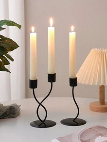 1 Miếng Hợp thời Nhà  Sử dụng Sang trọng Phong cách Chân nến Đồ trang trí Bộ đồ ăn Đối với Retro & Lãng mạn Bàn Đồ trang trí - Vàng - Xem 11