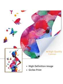 1 Pieza Pintura De Lienzo De Madre E Hijo Con Impresión Médica, Carteles De Acuarela De Mujer Embarazada, Arte De Pared De Obstetricia Y Ginecología Sin Marco, Decoración De Habitación - A - Ver 7