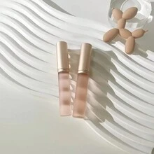 1PC 矽膠唇刷遮瑕化妝刷工具，圓頭便攜式指尖般柔軟的唇膏唇彩遮瑕刷，適用於女孩和女性的唇膏，唇部化妝工具 - 粉色 - 查看 7