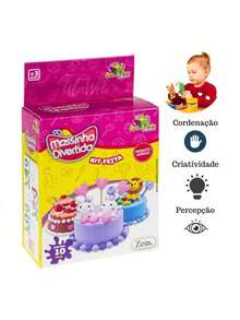 Brinquedo Massinhas Modelar Infantil Divertida  Forminhas - Rosa Bebê - Visão 2