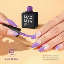 MAOMIA Loạt 8pcs Gel Sơn móng tay Bộ , Bán trong suốt Thạch Gel , , Lâu dài - Màu xanh Ô liu - Xem 4
