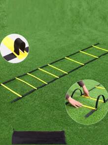 8-sections/set Agility Ladder Training Equipment, Speed Ladder With Carrying Bag For Footwork, Sports Training - Yellow - View 2