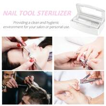 TOEDO Sterilizer For Nail Tools, Sterilization Tray For Tweezers, Nail Supplies, Hair Salon, Nail Tech Must Haves - White - View 7