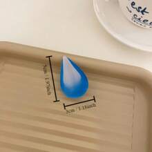 1pc Funny Expression Pack Hair Clip, Silicone Material, No-Slip Grip, Sweat Drop Design, For Women & Girls' Hair Accessories Claw Clips Hair Claws Hair Barrettes, Head Accessories - Multicolor - View 2