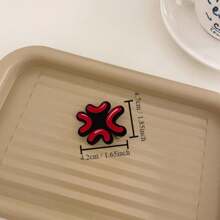 1pc Funny Expression Pack Hair Clip, Silicone Material, No-Slip Grip, Sweat Drop Design, For Women & Girls' Hair Accessories Claw Clips Hair Claws Hair Barrettes, Head Accessories - Multicolor - View 3