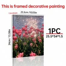 1 PC Khung gỗ Canvas Poster, Phong cách Bắc Âu, Tranh tường màu hồng, Poster Canvas, Nghệ thuật treo tường Trang trí nhà cửa, Trang trí tường, Phòng khách, Phòng ngủ, Văn phòng, Nhà hàng, Quầy bar Trang trí phòng tắm, Không thấm nước, Tranh vẽ, Tác phẩm nghệ thuật - Nhiều màu - Xem 3
