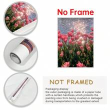1 PC Khung gỗ Canvas Poster, Phong cách Bắc Âu, Tranh tường màu hồng, Poster Canvas, Nghệ thuật treo tường Trang trí nhà cửa, Trang trí tường, Phòng khách, Phòng ngủ, Văn phòng, Nhà hàng, Quầy bar Trang trí phòng tắm, Không thấm nước, Tranh vẽ, Tác phẩm nghệ thuật - Nhiều màu - Xem 4