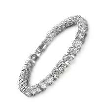 1條個性化嘻哈風格全鑲鑽設計中性手鏈,畢業季送給朋友和摯友的理想禮物 - 金色 - 查看 2