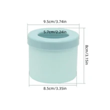 1入組快速冷凍矽膠冰塊模具 - 使用方便，耐用 - 適合製作冰塊、冰桶和圓柱杯，夏季、夏日套裝必備 - 薄荷藍 - 查看 2