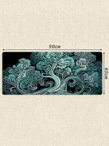 1pc 90x40cm Xxl Rubber Base Mat Gaming Mouse Pad With Non-Slip Texture, Bright Color, Locked Edge, Wear-Resistant Desk Pad For Office Or Home Computer, Keyboard, Mouse And Wrist Rest - Multicolor - View 7