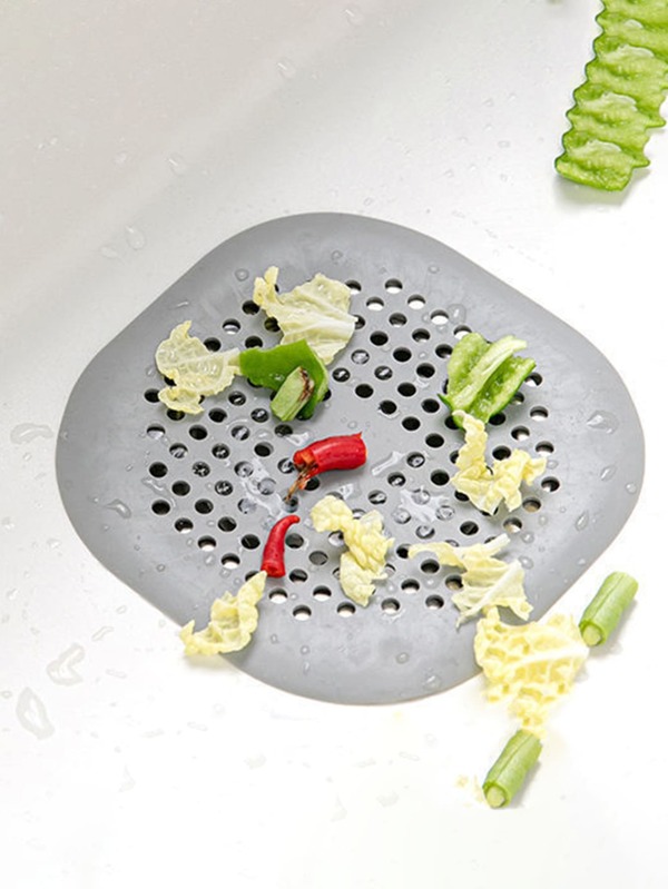 1pc Kitchen Sink Drain Clog Remover Silicone Sink Strainer/Bathroom Hair Catcher Filter