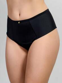 Calcinha Absorvente Menstrual Comfort, para incontinência, antibacteriana, Reutilizável Clássica Feminina - ENVIO IMEDIATO - Preto - Visão 1