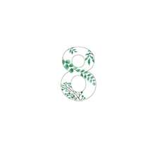 1pc Numbers 0-9 Floral Leaf Acrylic Table Modern Style Wedding Table Number Card Seat Cards For Engagement Wedding Party Supplies,Christmas - Green - View 14