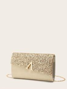 4入組鑽石珠寶套裝，閃亮項鍊耳環手鐲套裝，適用於婚禮手拿包/晚宴籠袋/信封手拿包/婚禮晚會新娘手拿包，Tready派對袋和新娘袋，適用於派對，婚禮，晚宴，配搭婚紗，正式禮服，晚禮服，生日裙，派對裙 - 金色 - 查看 7