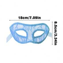 1pc Ladies\" Sexy Lace Mask, Transparent PVC Material, Lace Sticking Craft, Erotic Princess Mask, Cosplay Party, Costume Accessory For Festivals - Multicolor - View 19